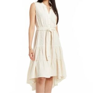 NEW Anthropologie DREW button down high low dress